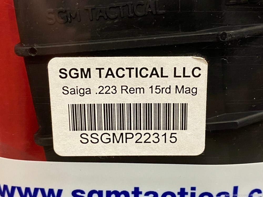 2 SGM Tactical Saiga .223 15rd AKM Magazines Mags Clips-img-1