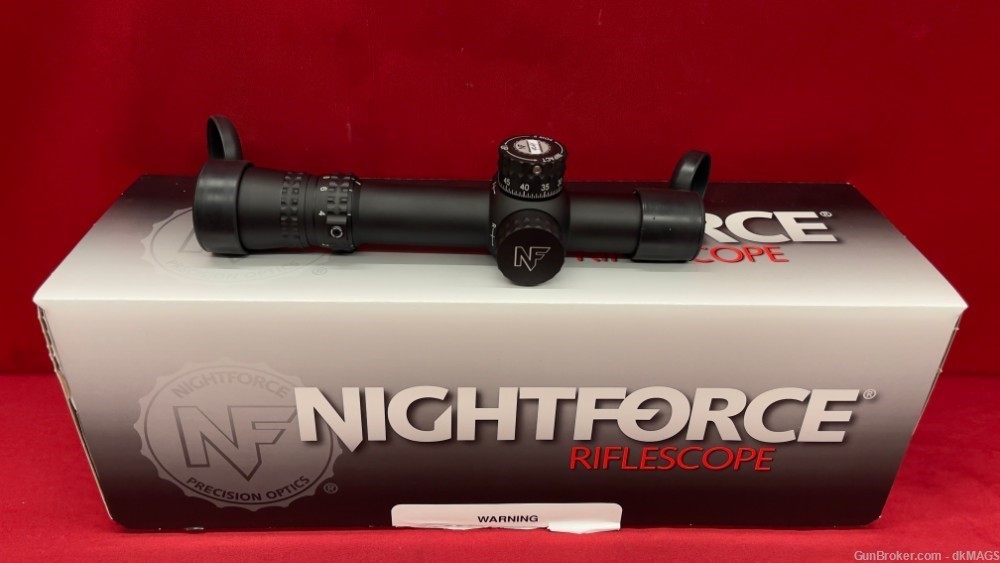 NightForce C600 NX8 1-8x24 F1 FC-MOA .5 MOA Illuminated Rifle Optic Scope-img-0