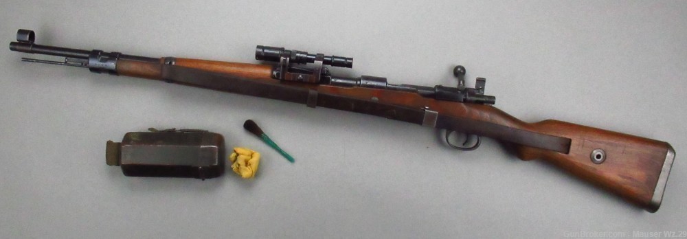 Rare WWII 1942 BCD/AR Sniper ZF41 Mauser K98 German Rifle 8mm 98k K98K -img-0
