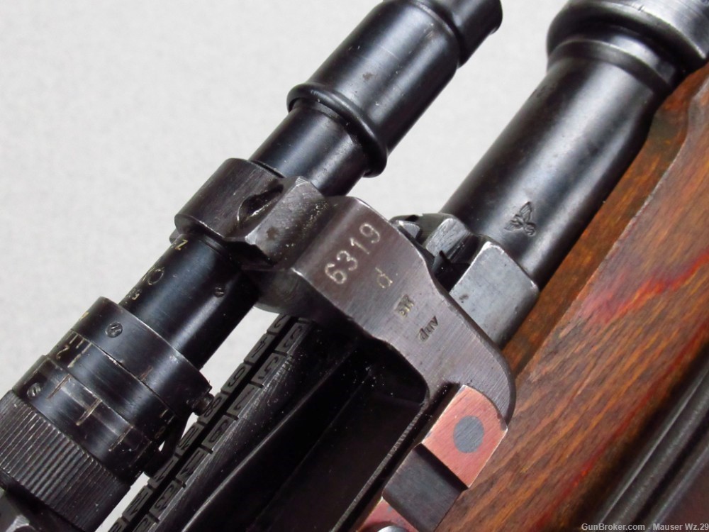 Rare WWII 1942 BCD/AR Sniper ZF41 Mauser K98 German Rifle 8mm 98k K98K -img-76