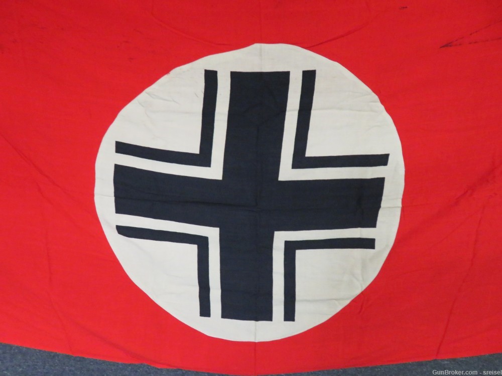 WWII GERMAN PANZER “BALKAN CROSS” VEHICLE ID FLAG-ORIGINAL-NICE-SCARCE-img-1