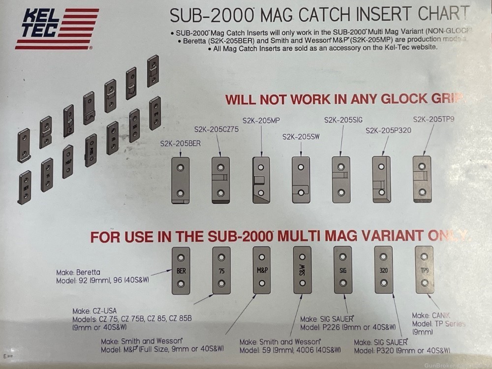 NIB KelTec Sub 2000 SUB2K9 Glk17 Black 17rd 9mm-img-7