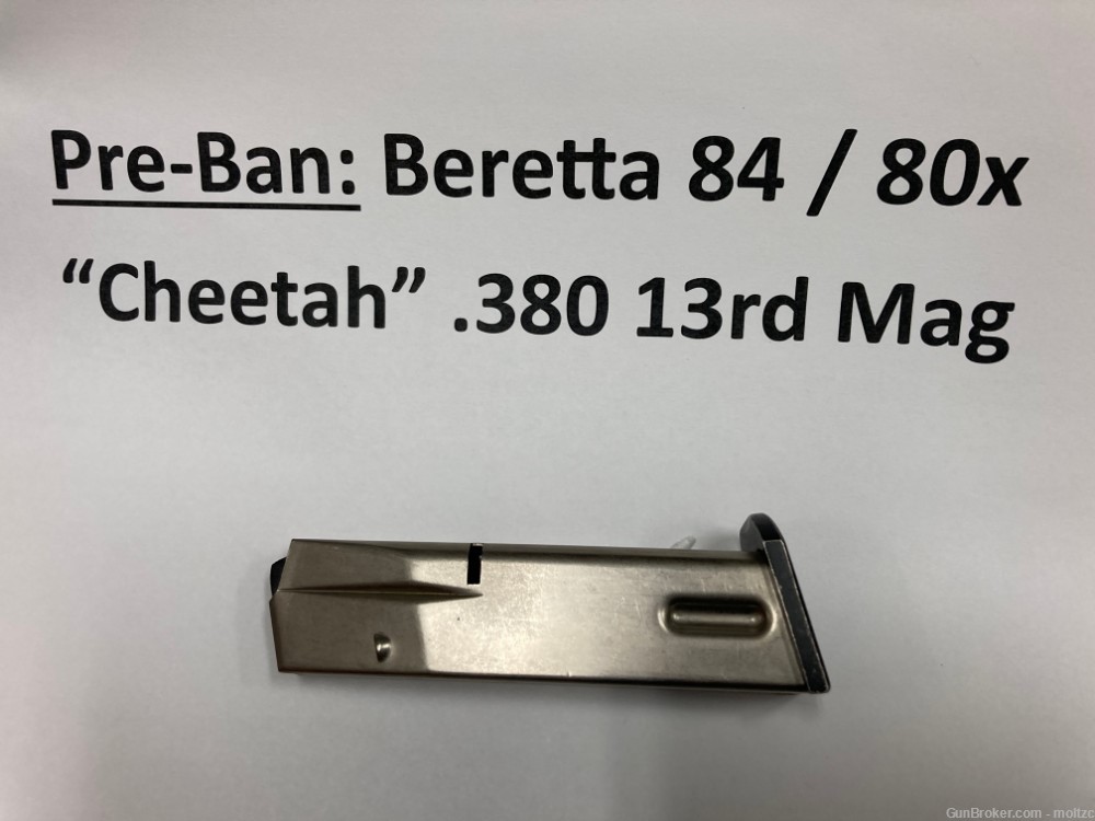 One (1) Pre-Ban Beretta 84 Cheetah 80X – 13rd .380 – Mass OK!-img-0