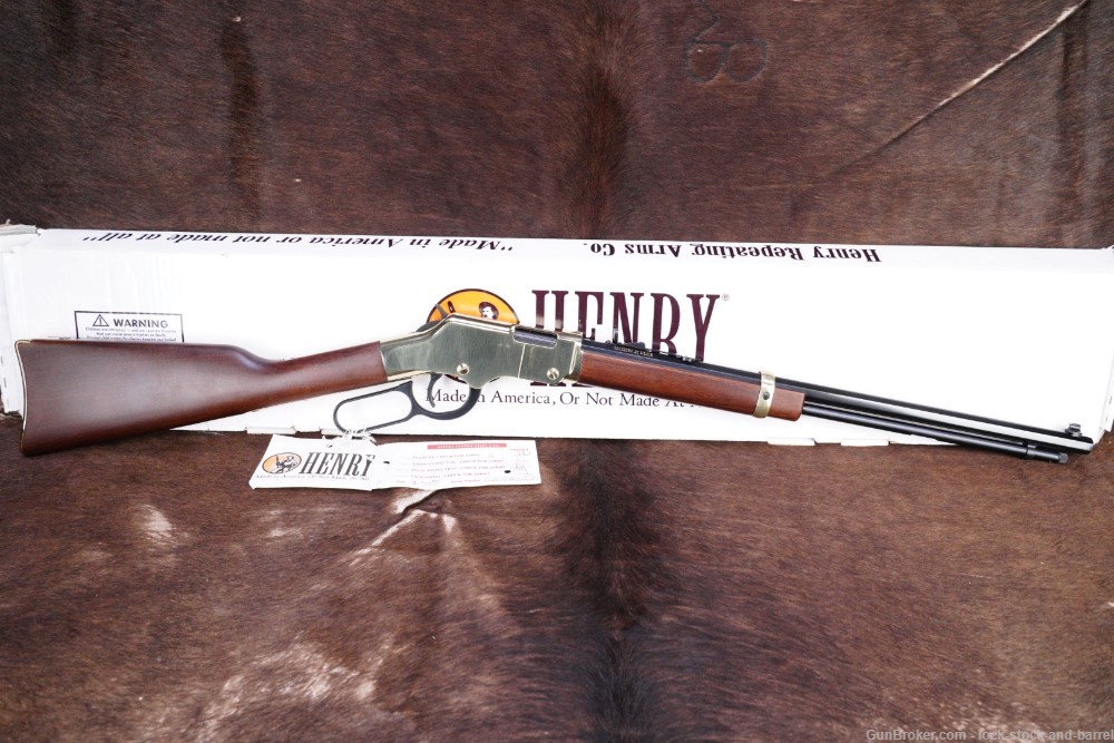 Henry Model Golden Boy H004 .22 S/L/LR 20" Blue & Brass Lever Action Rifle-img-5