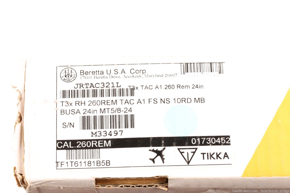 *NEW* TIKKA T3X TAC A1, .260 Rem, 24" threaded barrel, JRTAC321L-img-1