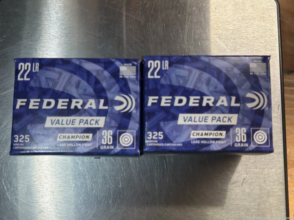 Federal Champion 22 Long Rifle 36gr Lead Hollow Point 650rds-img-0
