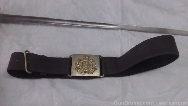 British Infantry Staff Sergeants Engraved  Sword 1889 by Jones & Co.-img-1