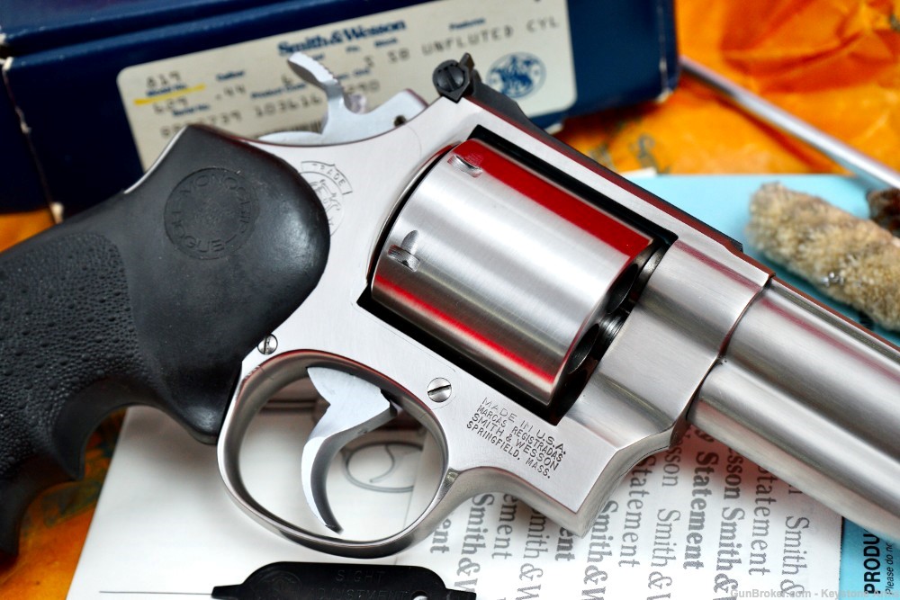 Ultra Rare Smith & Wesson 629 6" .44 Magnum Unfluted Cylinder ANIB-img-8