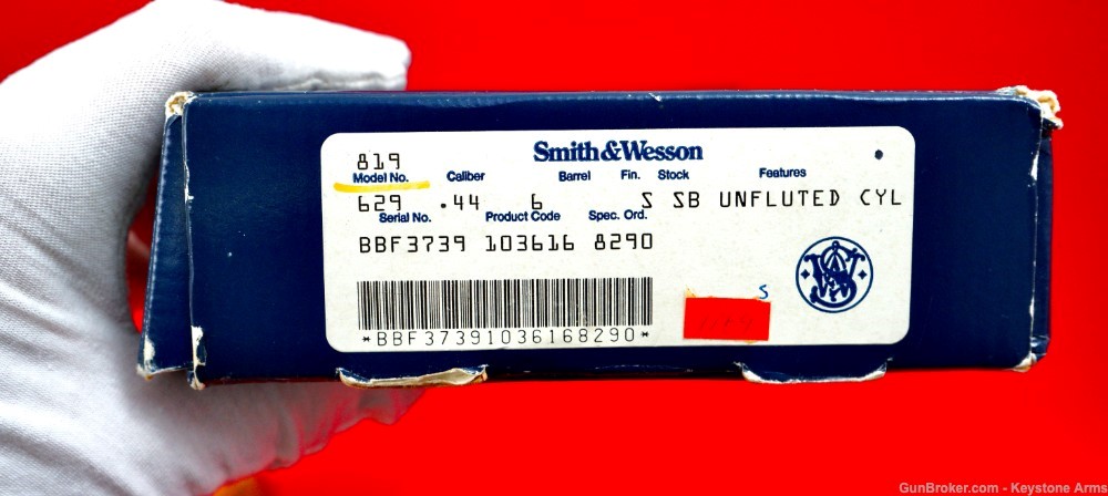 Ultra Rare Smith & Wesson 629 6" .44 Magnum Unfluted Cylinder ANIB-img-2