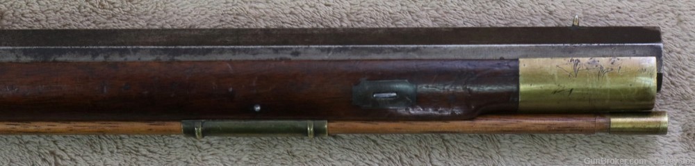 Beautiful JM Caswell full stock Kentucky rifle Early 1800's 30 cal squirrel-img-7