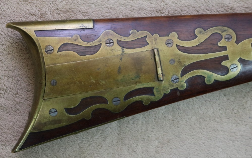 Beautiful JM Caswell full stock Kentucky rifle Early 1800's 30 cal squirrel-img-1