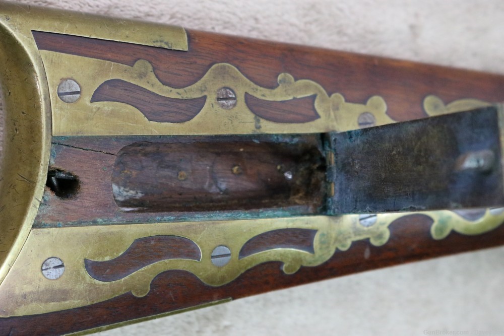 Beautiful JM Caswell full stock Kentucky rifle Early 1800's 30 cal squirrel-img-10