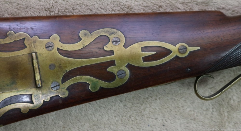 Beautiful JM Caswell full stock Kentucky rifle Early 1800's 30 cal squirrel-img-2