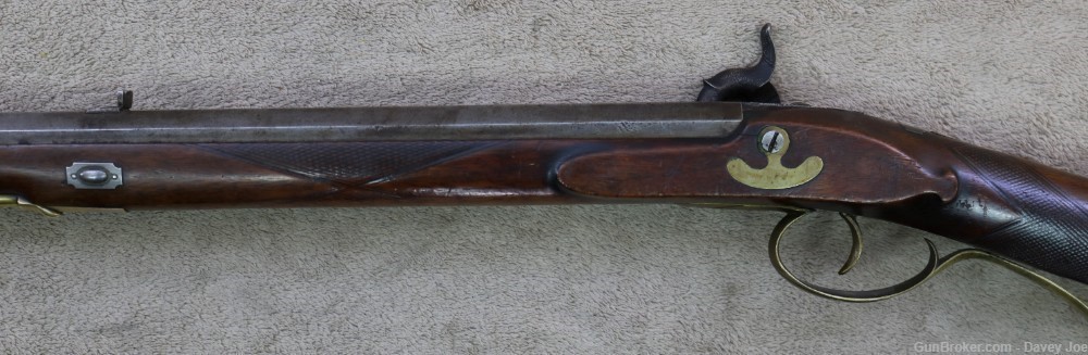 Beautiful JM Caswell full stock Kentucky rifle Early 1800's 30 cal squirrel-img-22