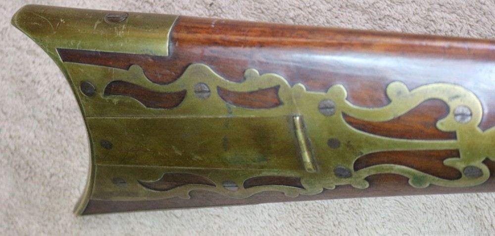 Beautiful JM Caswell full stock Kentucky rifle Early 1800's 30 cal squirrel-img-12