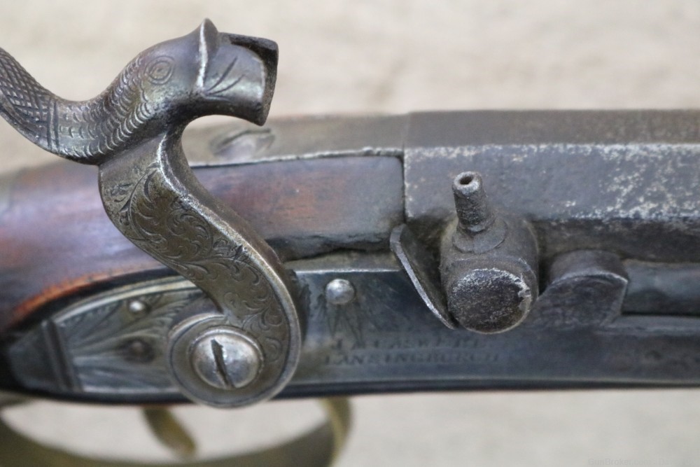 Beautiful JM Caswell full stock Kentucky rifle Early 1800's 30 cal squirrel-img-15