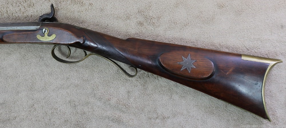 Beautiful JM Caswell full stock Kentucky rifle Early 1800's 30 cal squirrel-img-19