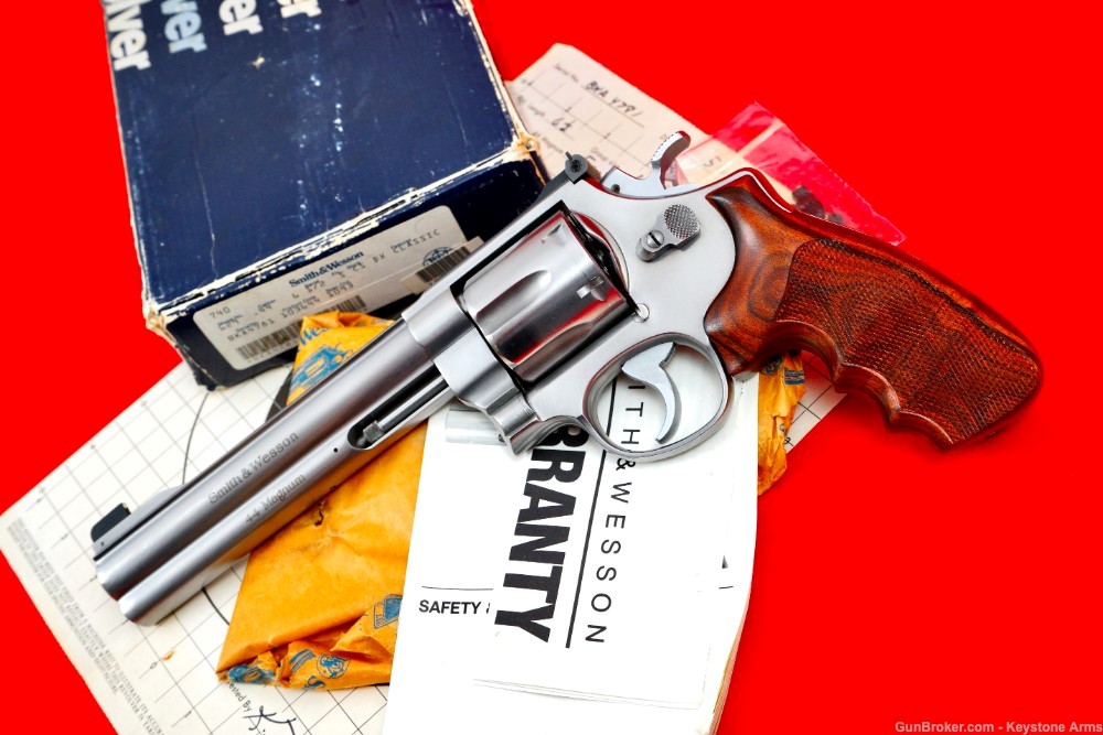 Rare Smith & Wesson 629 Classic DX 6.5" Original Box, Target, Sales Receipt-img-0