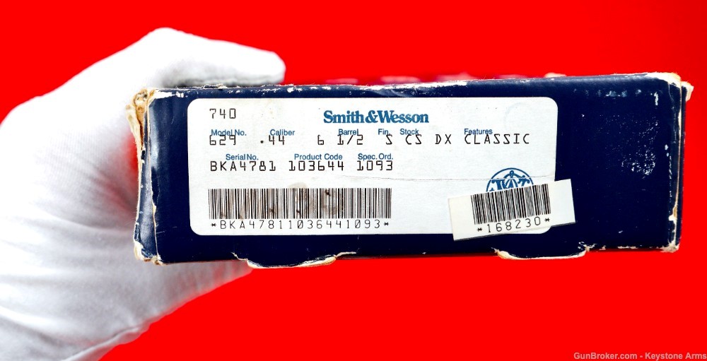 Rare Smith & Wesson 629 Classic DX 6.5" Original Box, Target, Sales Receipt-img-2