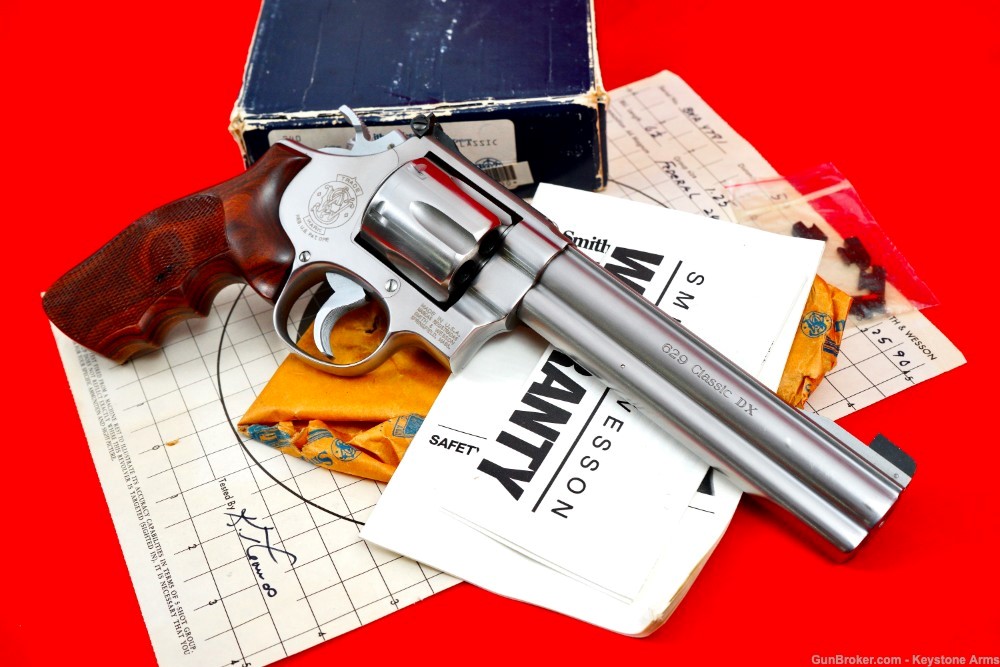 Rare Smith & Wesson 629 Classic DX 6.5" Original Box, Target, Sales Receipt-img-6