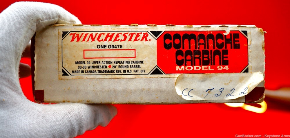 Rare Winchester 94 .30-30 Comanche Carbine Commemorative NIB-img-2