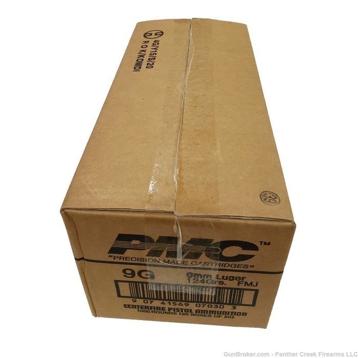 PMC 9mm 124gr FMJ 9G 1000 Rounds In stock Bulk Ammo-img-1