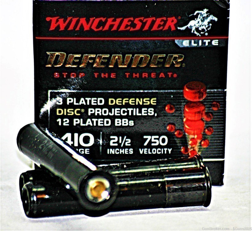 410/45LC COMBO Winchester 2.5 in. DEFENDER + Hornady LeveRevolution 45LC-img-2