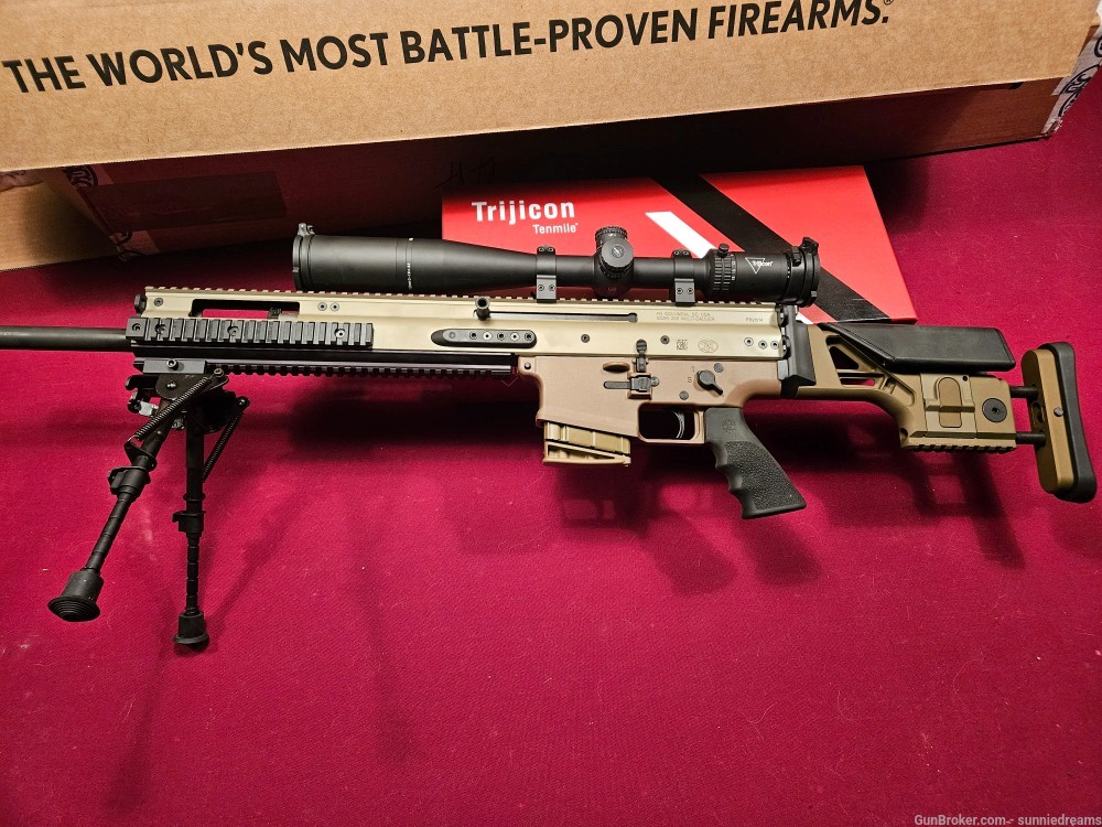 New FN Scar 20s 6.5 cm with trijicon tenmile scope and bipod-img-0