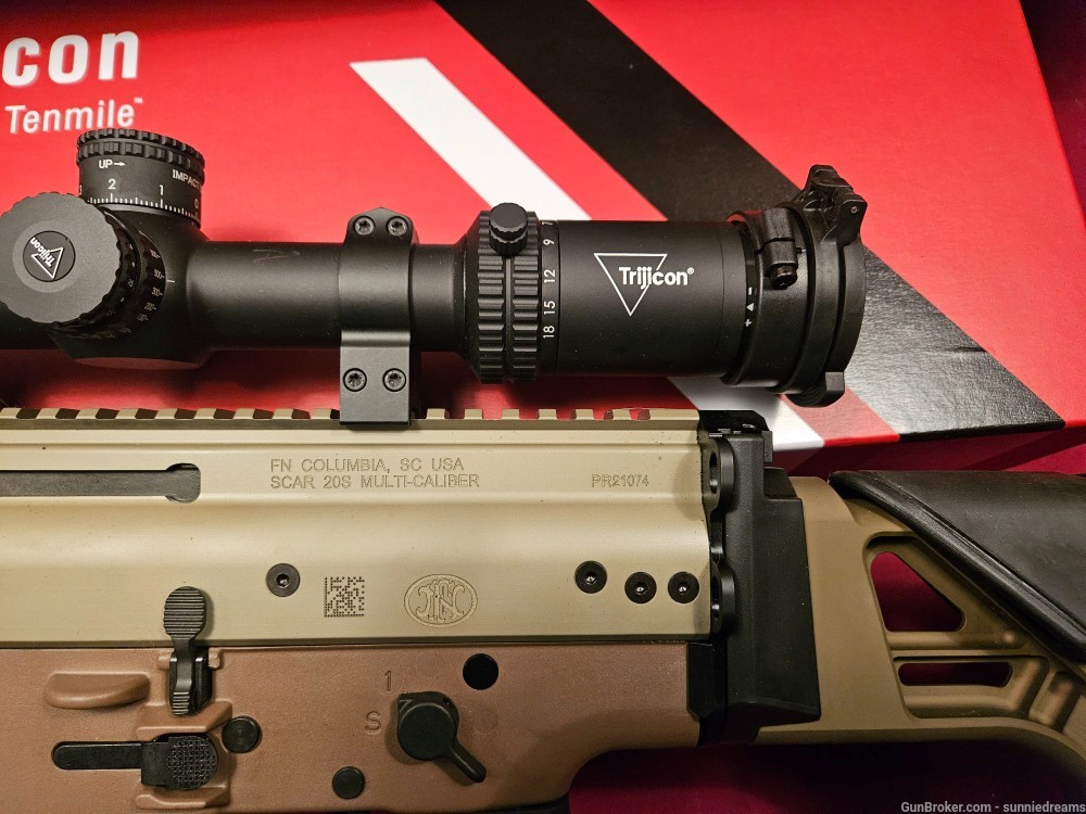 New FN Scar 20s 6.5 cm with trijicon tenmile scope and bipod-img-2