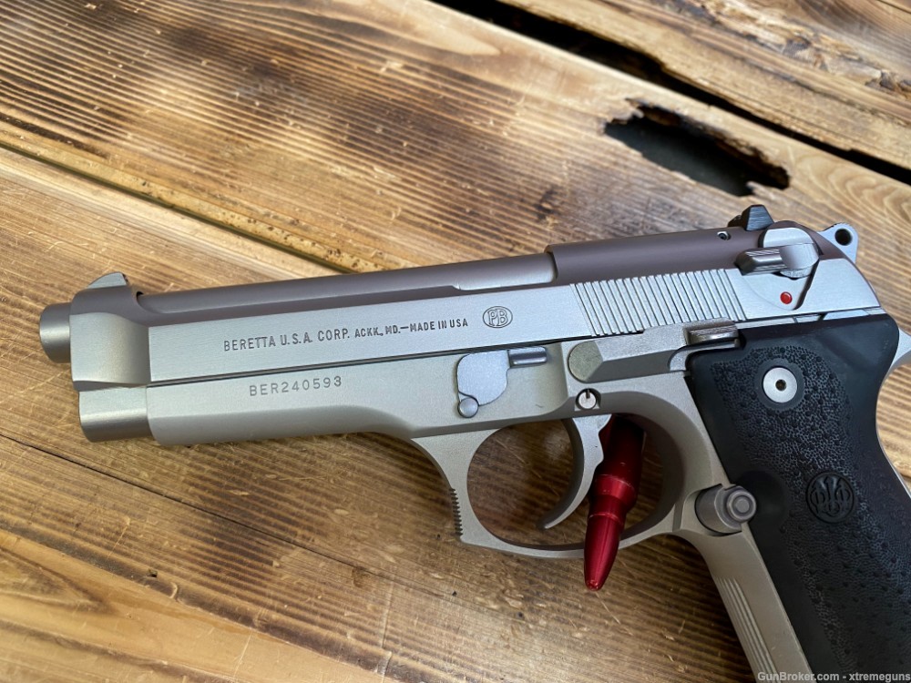 Stainless Beretta 92FS-9mm (5")-img-2