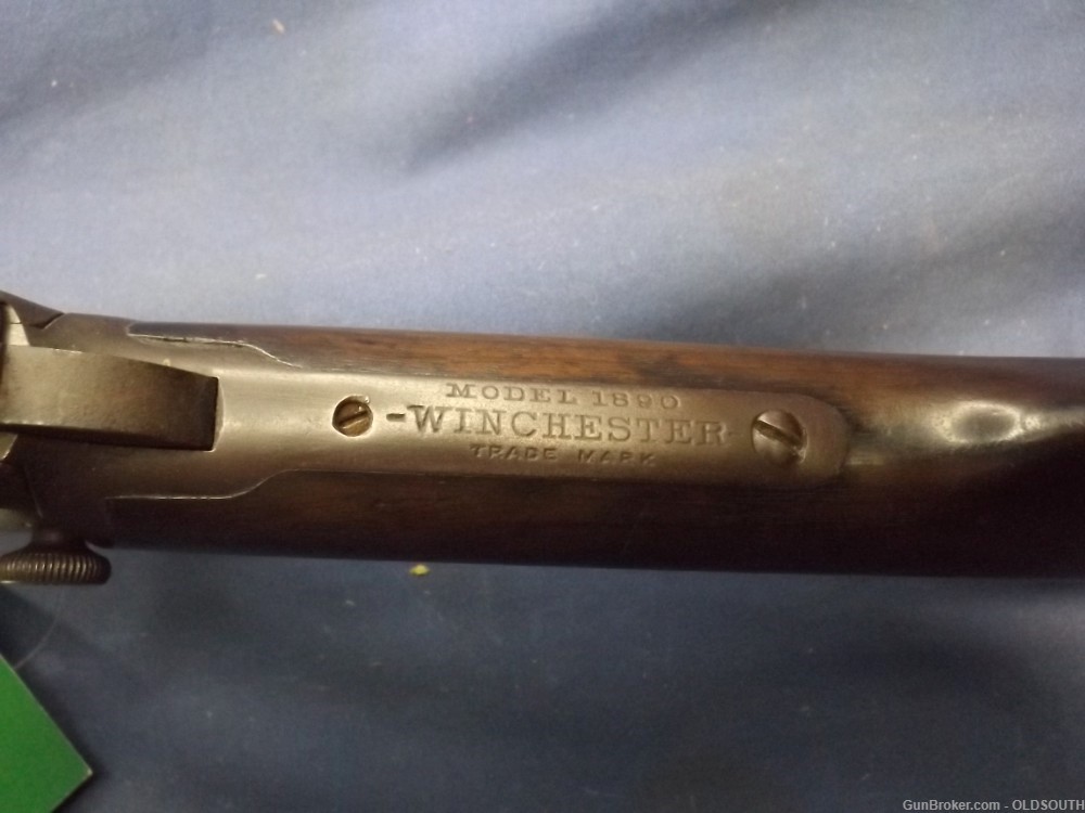 Winchester Model 1890, .22 Short 24" Octagon Barrel Pump Action Rifle-img-2