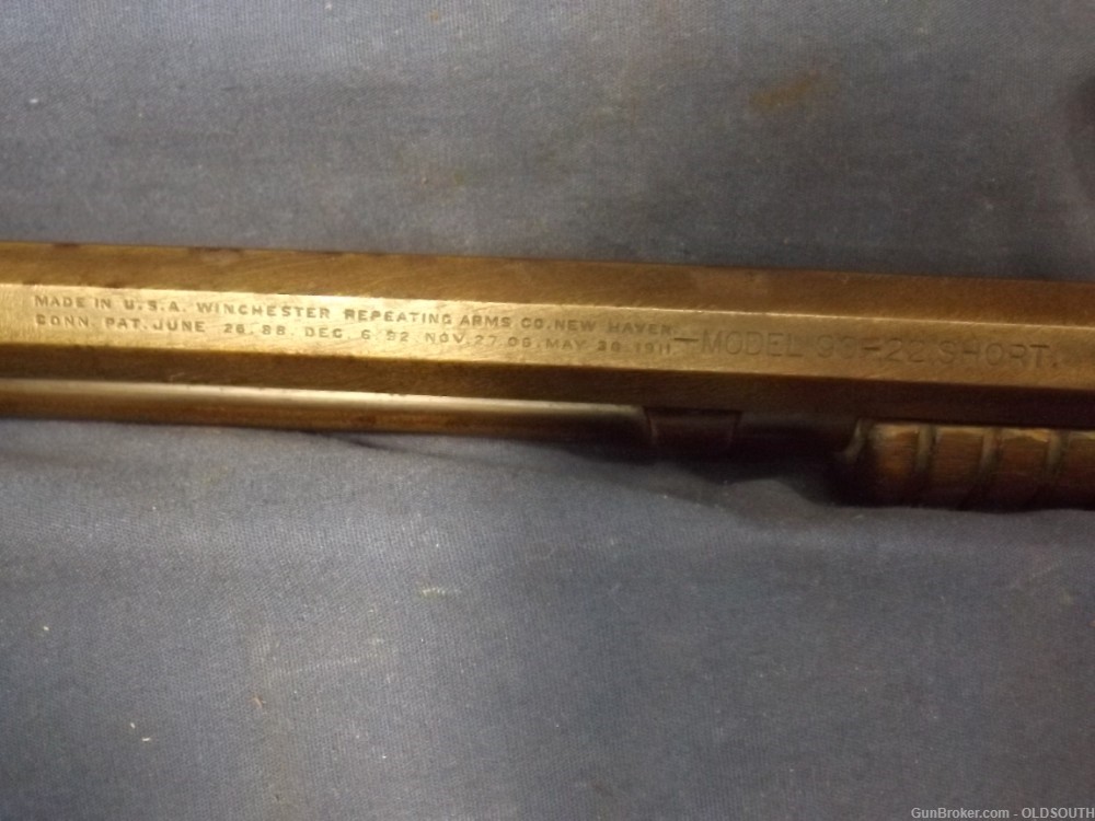 Winchester Model 1890, .22 Short 24" Octagon Barrel Pump Action Rifle-img-7
