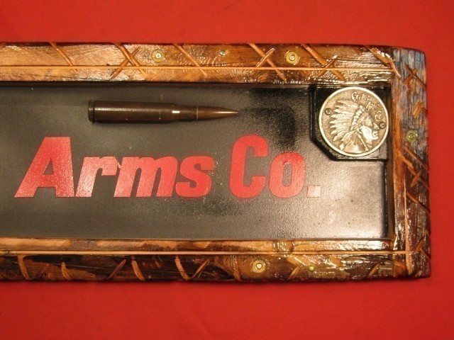 The Savage Arms Company Sign Advertisement Display Made in the U.S.A.-img-2