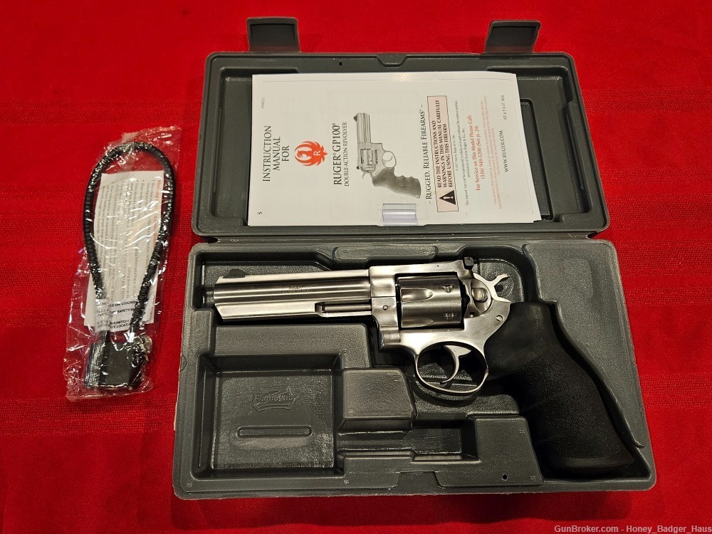Excellent TALO 2017 Stainless Steel Ruger GP100 .357 Mag Superior 5" Barrel-img-19