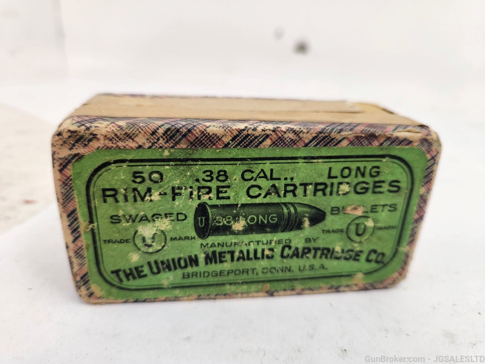 38 Long Rimfire by The Union Metallic Cartridge Co. In Vintage box (13)-img-0