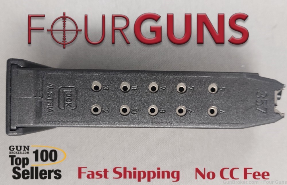 Glock 32 OEM Magazines .357 SIG 13-Round  Gen 4-img-0