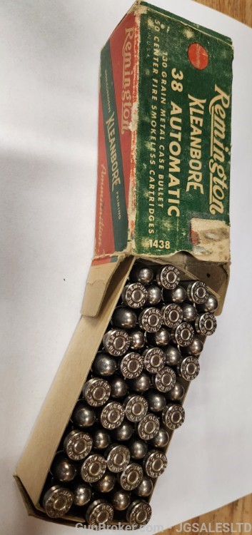 38 Automatic by Remington 130gr FMJ, In Vintage box (16)-img-1