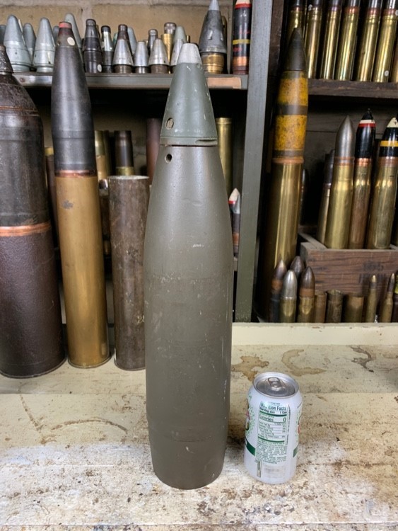WW2 US 105mm drill round for the M101 howitzer-img-1