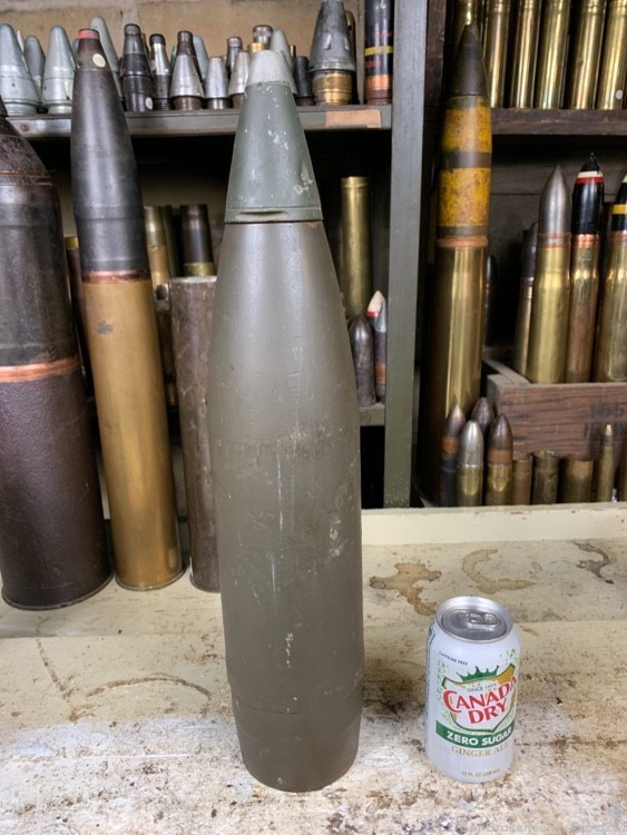 WW2 US 105mm drill round for the M101 howitzer-img-2