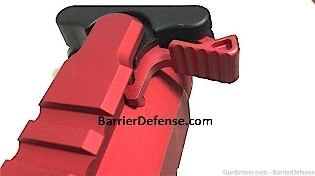 AR-15 Charging Handle with RED Triangular Tactical Latch AR15-img-2
