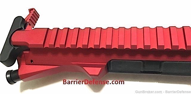 AR-15 Charging Handle with RED Triangular Tactical Latch AR15-img-3