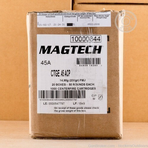 1000 Rounds Magtech 45 Auto 45ACP 230 Grain Full Metal Jacket FMJ 45A-img-0
