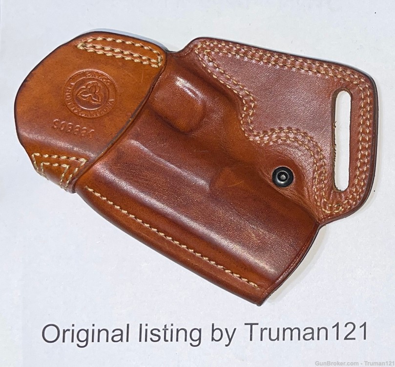 Galco SOB224 RH tan leather holster for Glock 17/22/31/19/23-img-1