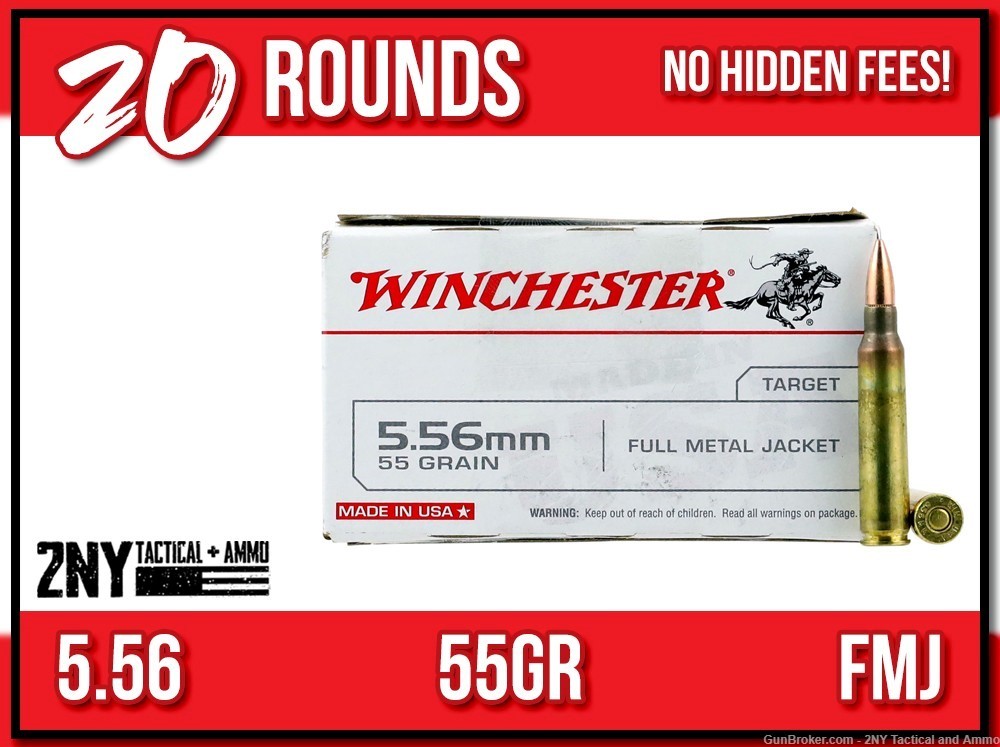 5.56 ammo 5.56 fmj winchester m193-img-0