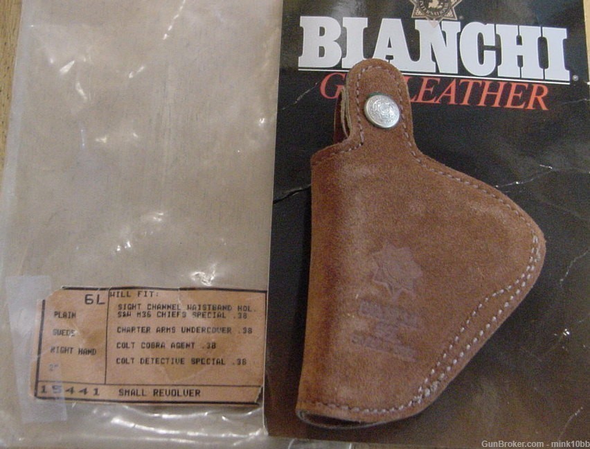 Bianchi Waistband  Holster Small Revolver S&W –Charter Arms-img-0
