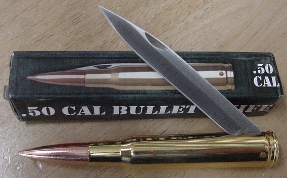 50 Cal Bullet Folding Knife UC2736-img-0