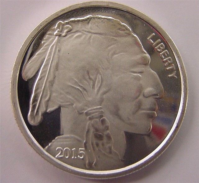 Buffalo  Indian  2015   1  Troy oz  Silver Coin-img-0