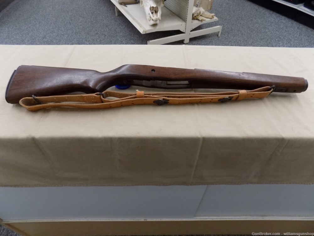 M1A walnut stock with Leather Sling-img-0