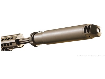   Barrett 12364 QDL 50 BMG 2.5" Flat Dark Earth Cerakote Steel SILENCER