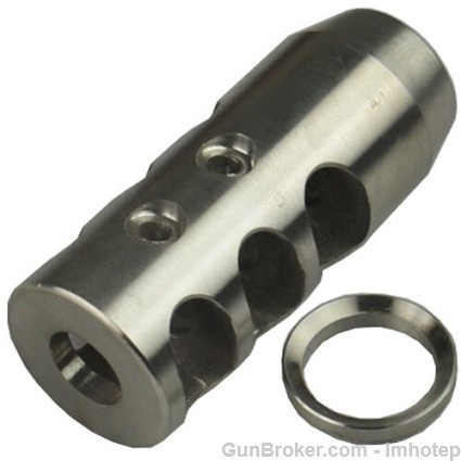 Stainless Compensator 1/2X28 .223 .22 New -img-3